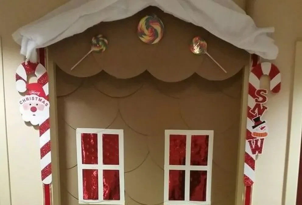 Puertas navideñas, imágenes de como decorarlas.