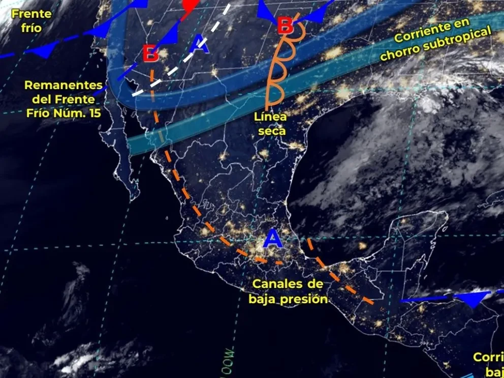 Clima en México hoy viernes 8 de diciembre de 2023: frente frío núm. 15 afectará al noroeste del país