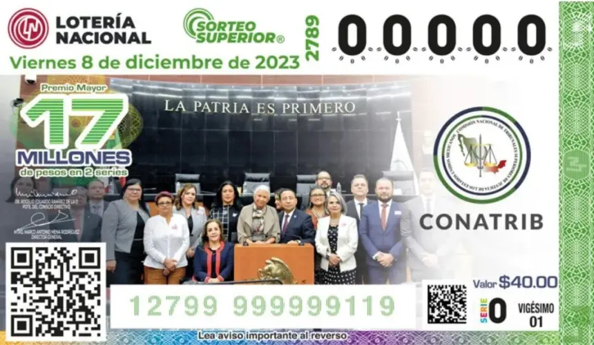 Ganadores Sorteo Superior 2789 del viernes 8 de diciembre de 2023: Lotería Nacional