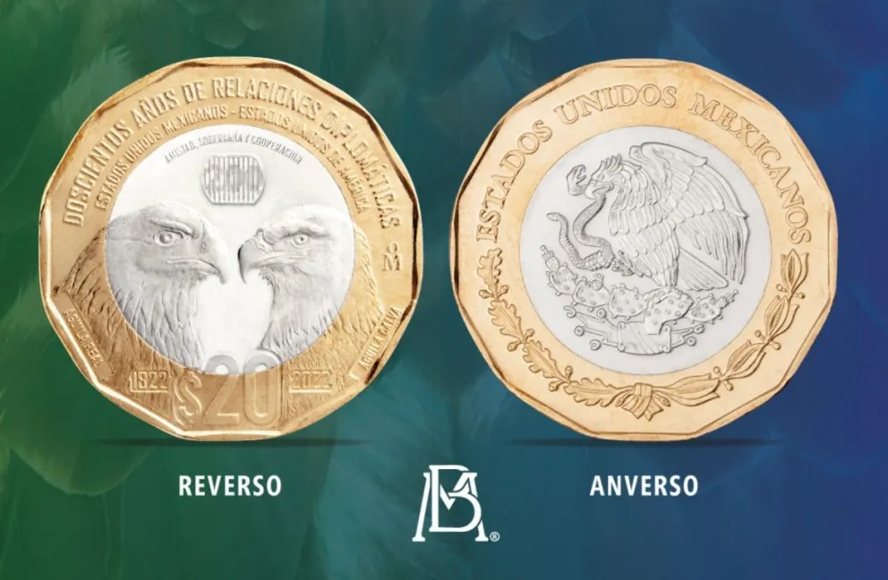 Moneda conmemorativa por 200 años de relación entre México y EU: ¿cuánto cuesta y dónde comprarla?