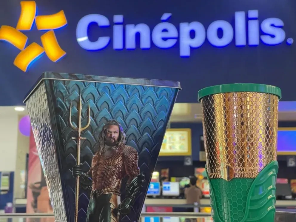 Ya están disponibles los coleccionables de la película de Aquaman the Lost Kingdom en Cinépolis. Foto: Cortesía