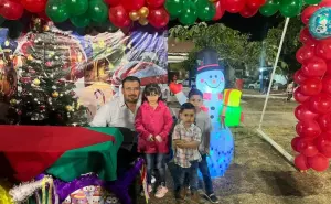 Niños de la Academia Alturas de Futbol tuvieron su celebración navideña