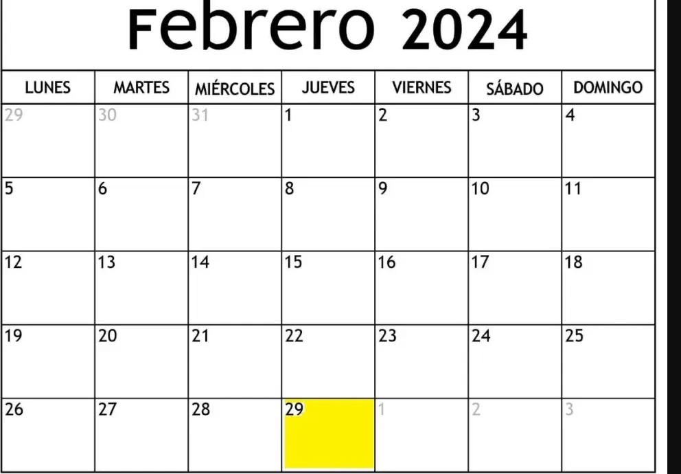2024 es Año Bisiesto.