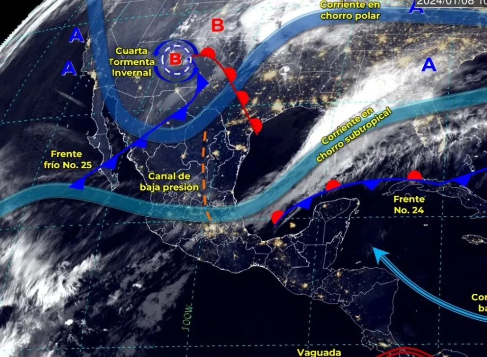 Cuarta tormenta invernal trae heladas a Sinaloa y el norte de México este lunes 8 de enero de 2023