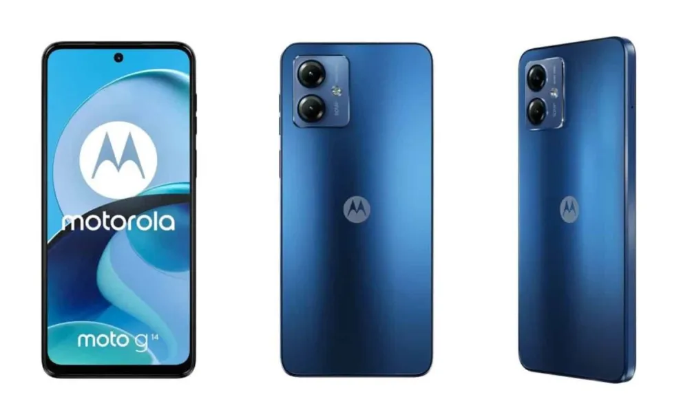 El smartphone Motorola Moto G14, es uno de los celulares con precio más accesible que hay en el mercado. Foto: Cortesía