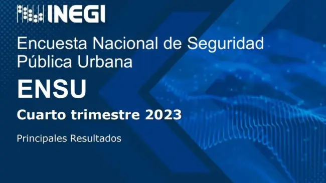 NEGI publicó encuesta de percepción de inseguridad. Es la percepción más baja en 10 años.