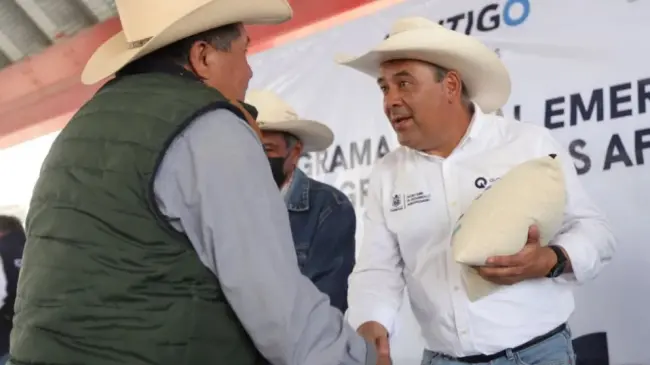 Apoyan a los agricultores de temporal en Querétaro. Foto: Cortesía