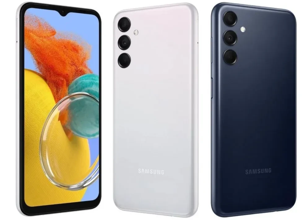 El smartphone Samsung Galaxy M14, que es parte de la gama media, trae una estética de primer nivel. Foto: Cortesía
