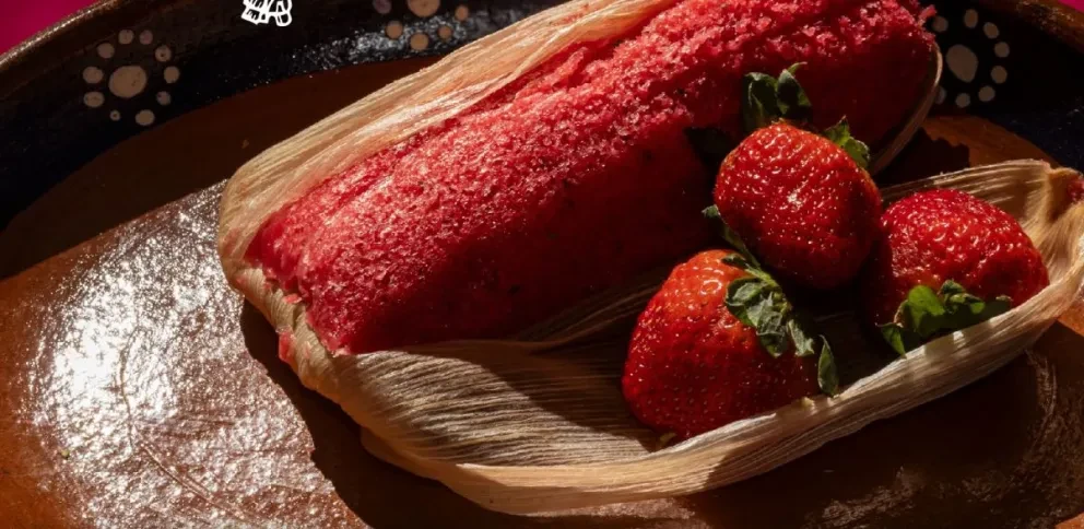 Tamal de fresa.