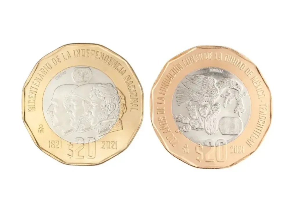 Moneda conmemorativa del Bicentenario de la Independencia se cotiza hasta en $4 millones de pesos. Foto: Banxico