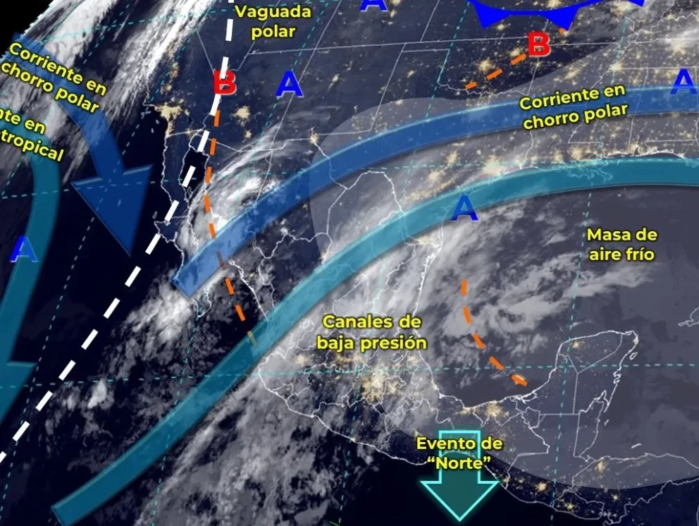 Pronóstico del clima en México hoy martes 30 de enero de 2024. Imagen: Conagua