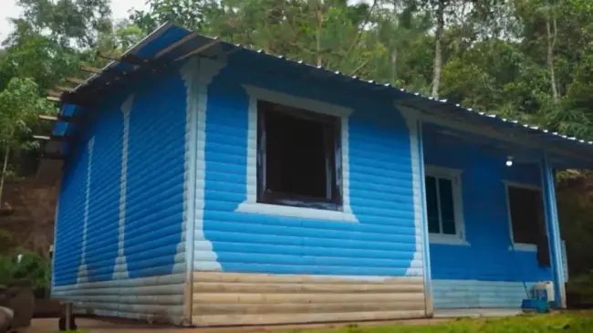 Casa construida por MrBeast en Guatemala. Captura de pantalla YouTube @BeastPhilanthropy