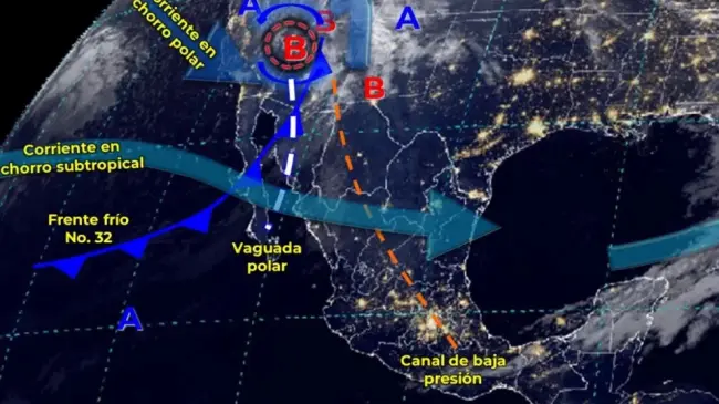 Pronóstico del clima en México hoy viernes 2 de febrero de 2024. Imagen: Conagua