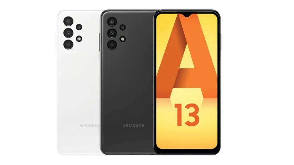 El smartphone Samsung Galaxy A13 está disponible en colores: blanco, azul, negro y melocotón. Foto: Cortesía