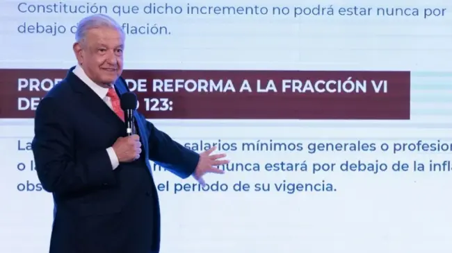 La Mañanera de AMLO del 7 de febrero de 2024. Foto: Presidencia
