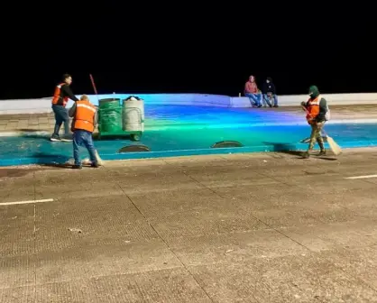 ¡Rechinando de limpio! l dejan el paseo costero después del desfile del Carnaval en Mazatlán