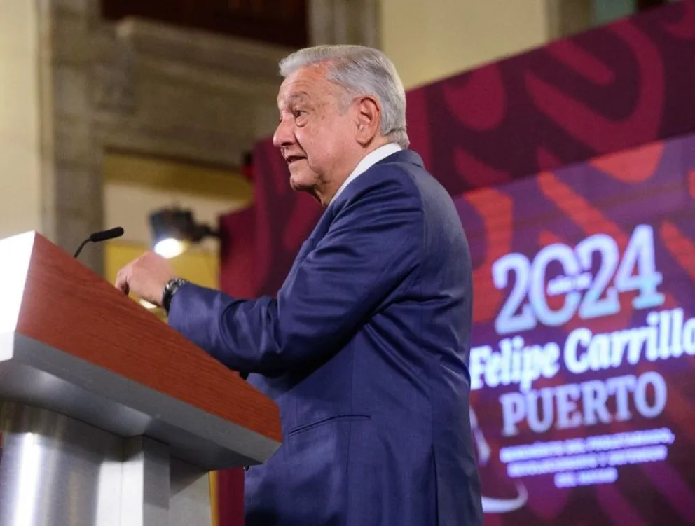 La Mañanera de AMLO del 14 de febrero de 2024. Foto: Presidencia