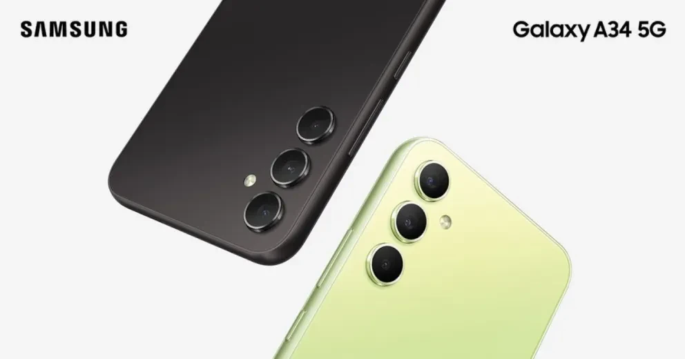 El smartphone Samsung A34 trae un diseño atractivo y cámara principal de 48 megapíxeles. Foto: Cortesía