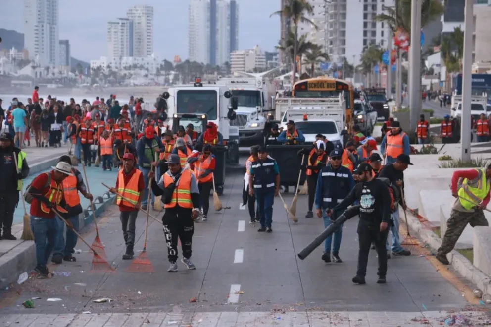 Calles de Mazatlán se encuentran limpias.
