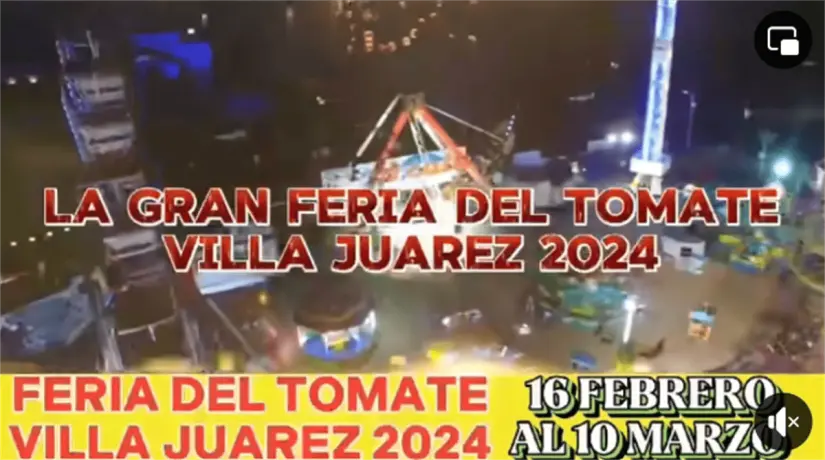 La Feria  del Tomate es una tradición durante la temporada hortícola de Villa Juárez