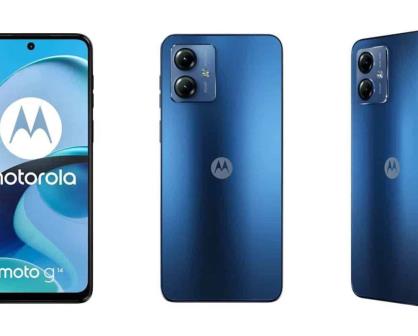Smartphone Motorola Moto G14 de los más económicos y con cámara de buen rendimiento