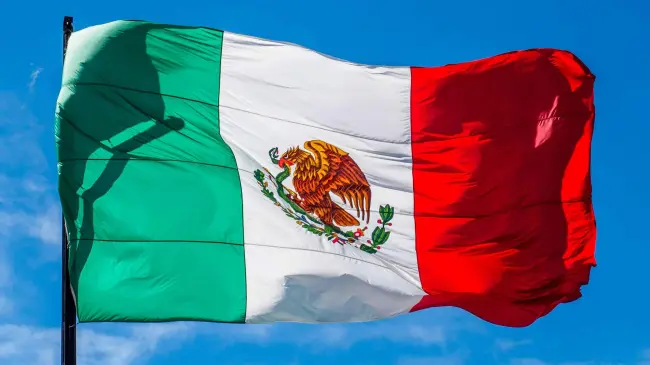 Bandera de México. Foto: Alexander Schimmeck