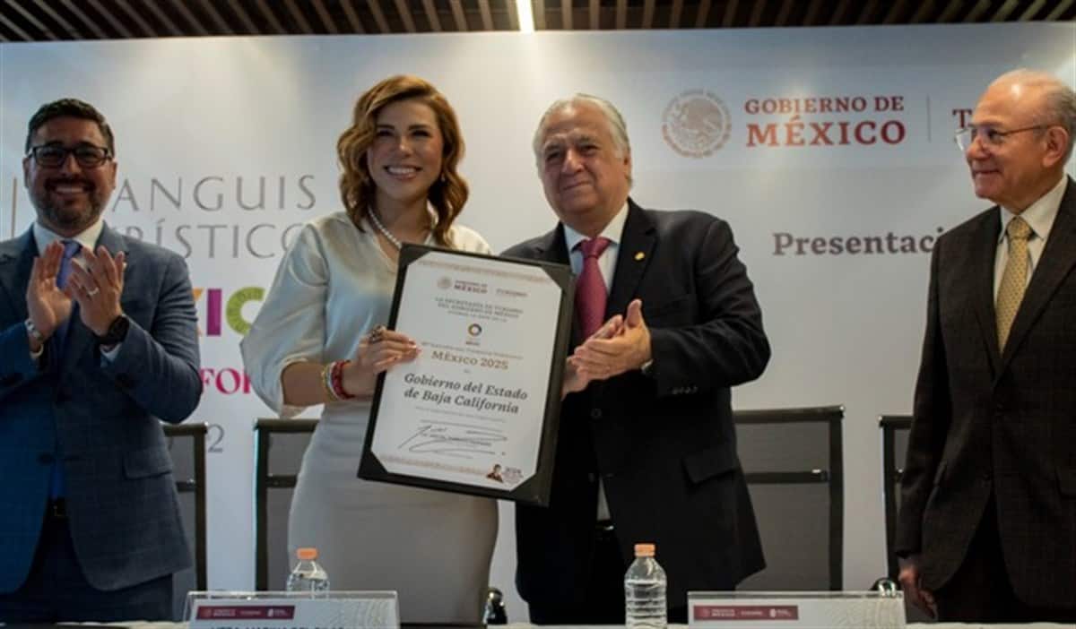 La gobernadora de Baja California recibe el nombramiento oficial como sede de la 49ª edición del Tianguis Turístico México 2025.