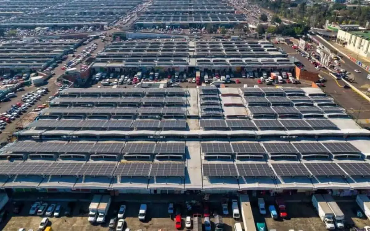 Planta Fotovoltaica de la Central de Abasto CDMX.