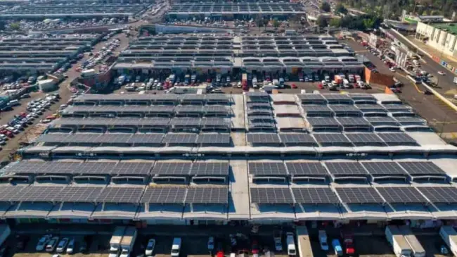 Planta Fotovoltaica en la Central de Abasto.