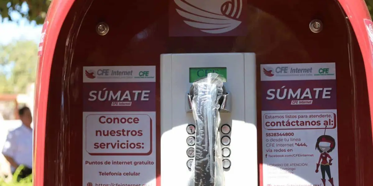 Así son las cabinas telefónicas que se instalaron en la sindicatura de Bachimeto.