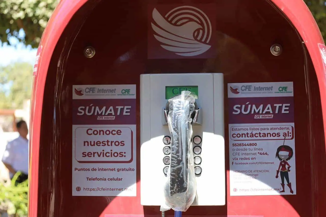 Así son las cabinas telefónicas que se instalaron en la sindicatura de Bachimeto.
