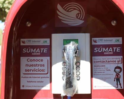 En Navolato, Sinaloa ya tienen cabinas telefónicas de CFE para hacer llamadas gratis