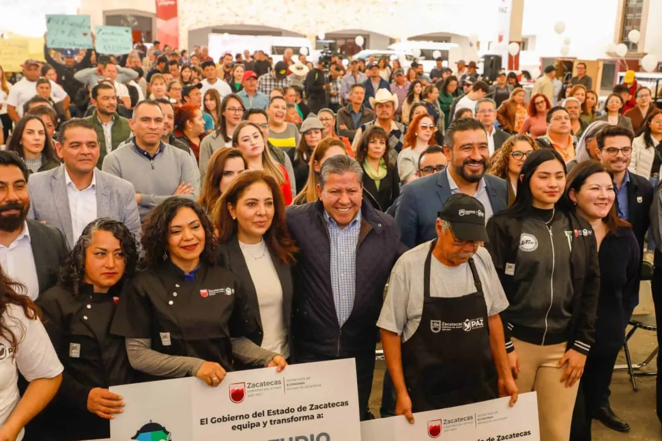 Apoyan con equipo a emprendedores del estado de Zacatecas. Foto: Cortesía