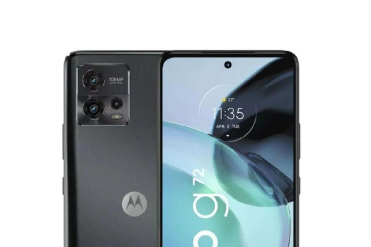 Smartphone Motorola Moto G72 con buen desempeño de pantalla. Foto: Cortesía