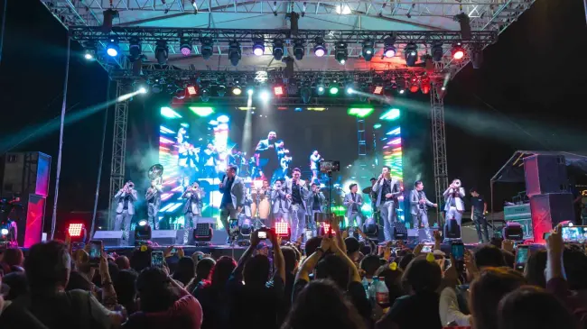 Programa de actividades y artistas de la Feria de la Primavera 2024 en Jerez, Zacatecas. Foto: Cortesía