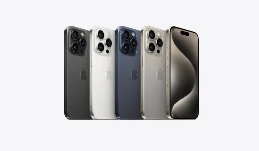 El iPhone 15 Pro Max está fabricado en titanio, por lo que es muy resistente. Foto: Apple