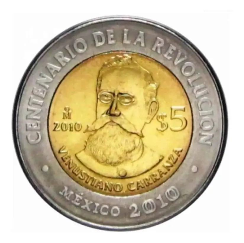 Moneda conmemorativa de Venustiano Carranza se oferta en medio millón de pesos