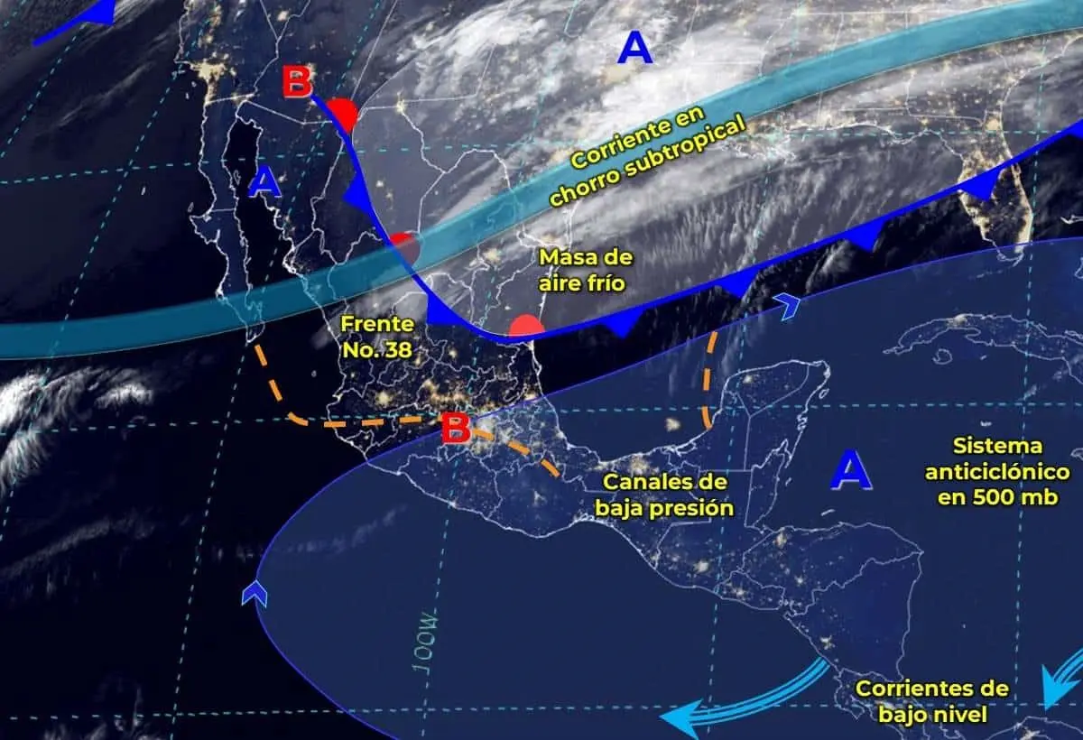 Pronóstico del clima en México de hoy jueves 29 de febrero. Imagen: Conagua