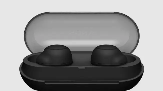Los audífonos Sony cuentan con un estuche de carga que los vuelve fáciles de trasladar. Foto: Sony