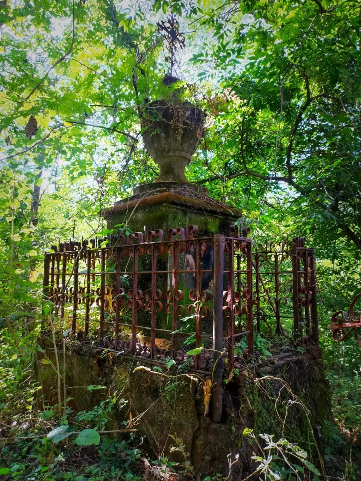 Cubierto por la selva el Panteón de Charcas revela la tumba del joven mecánico militar