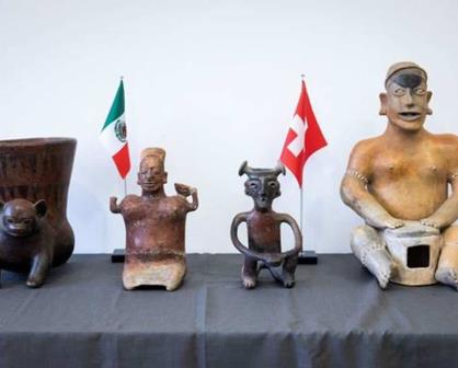 Suiza devuelve a México  24 piezas arqueológicas 