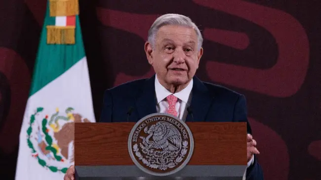 El presidente de México durante su conferencia matutina de este martes. Foto: Presidencia