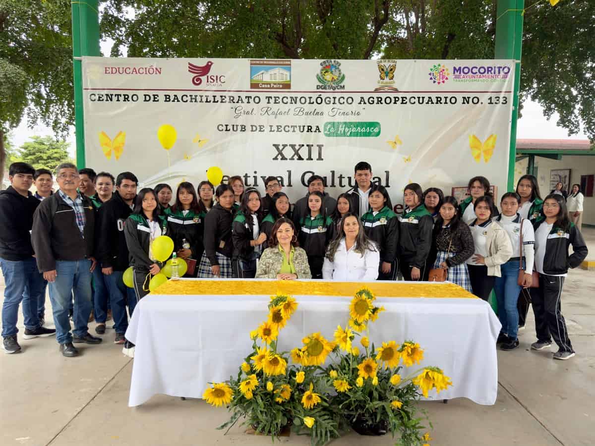 Estudiantes del Cbta 261 de Villa Juárez, Navolato, presentes en el XXII FESTIVAL CULTURAL GABRIEL GARCÍA MÁRQUEZ