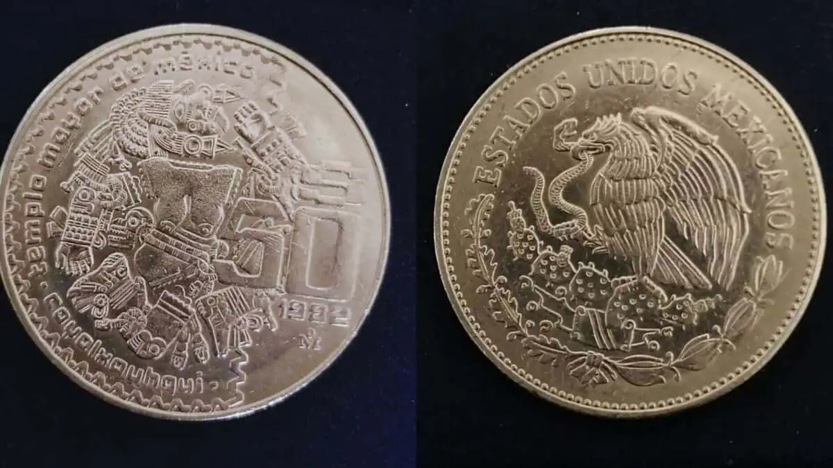 Moneda de 50 pesos de la diosa mexica Coyolxauhqiu se vende en $160 mil pesos