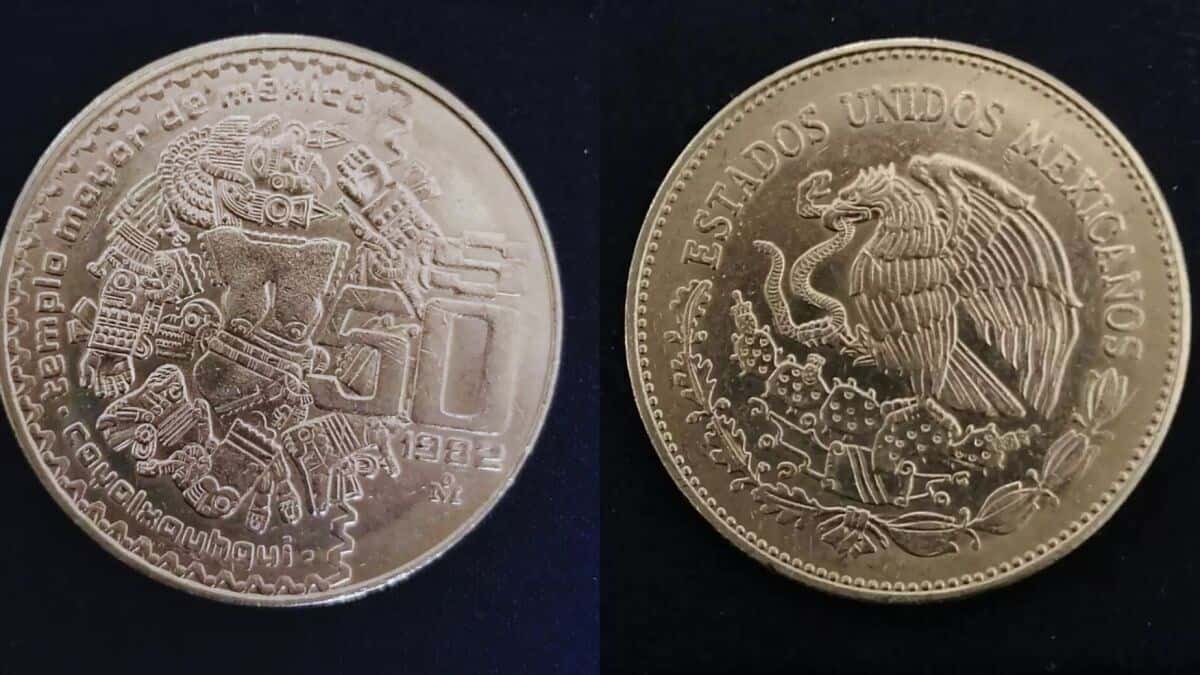 Moneda de 50 pesos de la diosa mexica Coyolxauhqiu se vende en $160 mil pesos