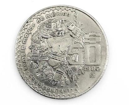 Moneda de 50 pesos de Coyolxauhqui se vende en $160 mil pesos