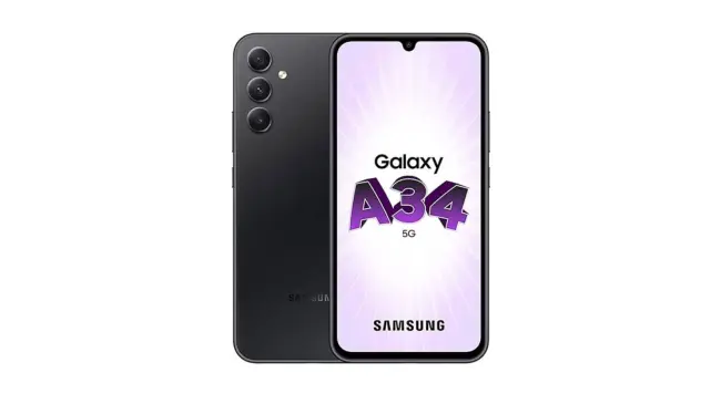 El smartphone Samsung Galaxy A34 incluye cámara principal de 48 megapíxeles. Foto: Cortesía