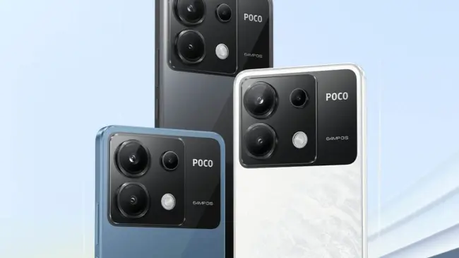El POCO X6 está disponible en los colores negro, azul y blanco. Foto: Xiaomi