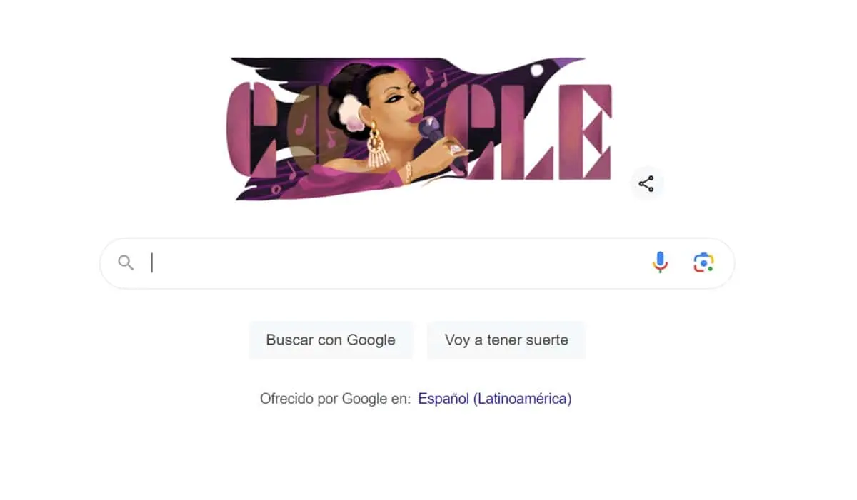 Lola Beltrán cumpliría este 7 de marzo 92 años y Google le rinde homenaje en su doodle.