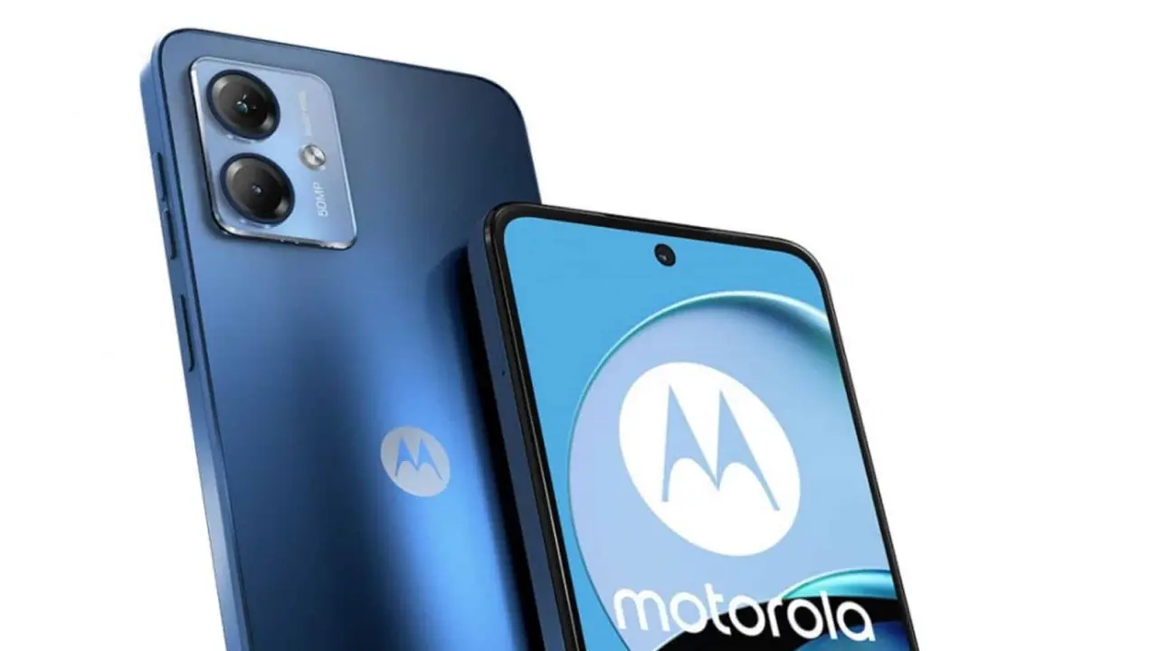 El smartphone Motorola Moto G14 incluye diseño sencillo pero muy atractivo. Foto: Cortesía